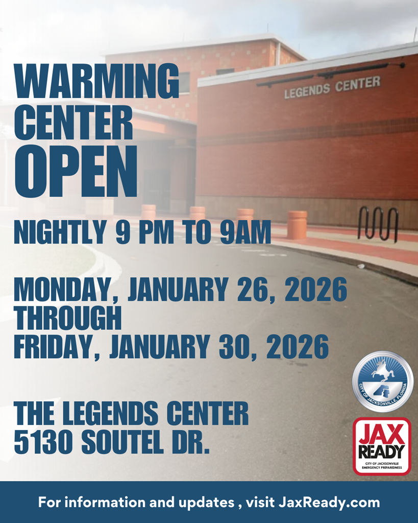 Graphic depicting Warming Center information